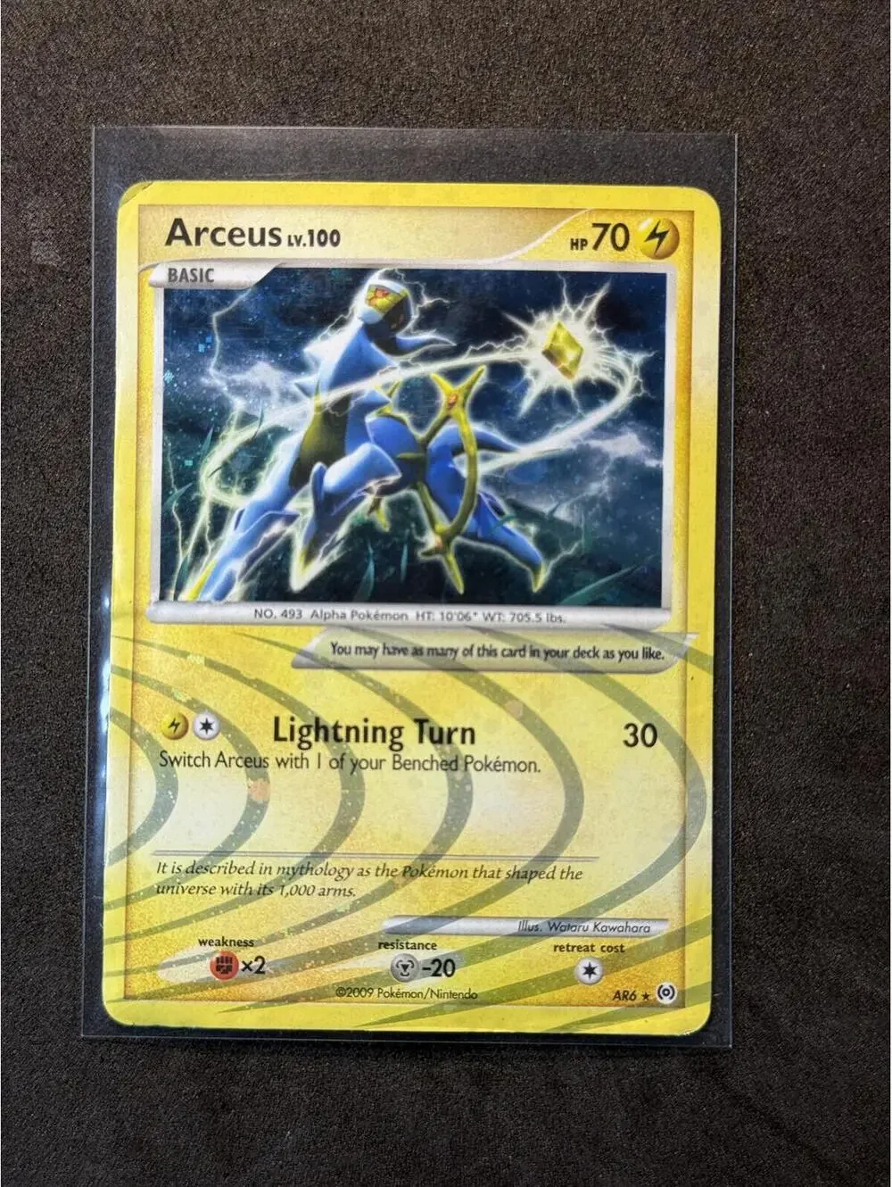 Arceus LV. X 96/99 Holofoil Trading Card hp/DMG